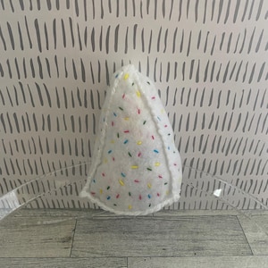 Felt Funfetti Cake Slice Set – Handmade Play Food (Set of 2)