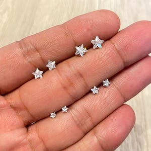 Handmade Titanium Silver Stud Earrings, Everyday Studs, Dainty Stud Earrings, Hypoallergenic, Screwback Earrings, 3mm, 4mm, 5mm, 6mm
