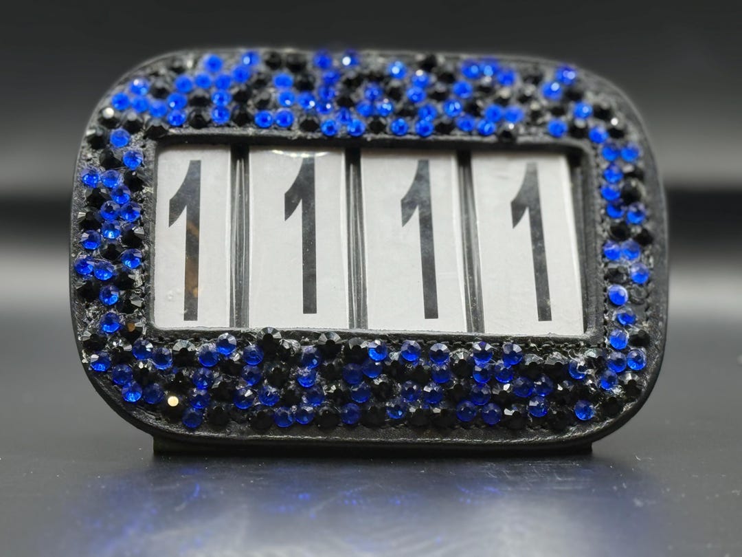 Handcrafted Rhinestone Bridle Numbers - Etsy