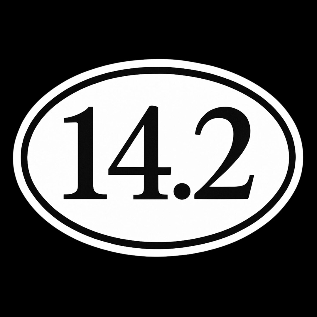 14.2 Pony Sticker | Equestrian Oval Vinyl Decal for Pony Riders | Horse ...