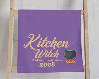 Toalla de mano de bruja de cocina - Regalos de bruja, regalo para ella, regalo para él, regalo espiritual, regalo de brujería, decoración de brujas