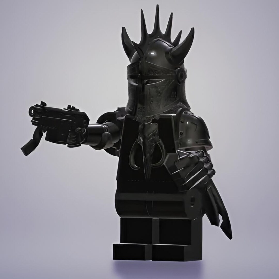 Custom Dark Knight Warrior Lego Style 3D Model STL File for 3D Printing ...