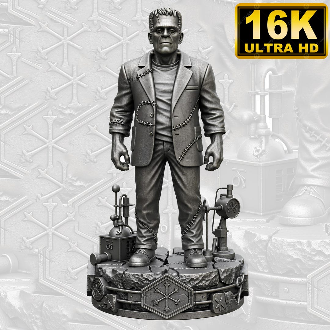 Frankenstein's Monster 3D Model STL OBJ GLB Files | Hyper-detailed ...