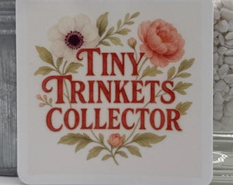 Pegatina de colección de pequeños adornos, pegatina con estética cottagecore, pegatina de vinilo con estilo floral vintage, pegatina de colección adorable, pegatina para diario.
