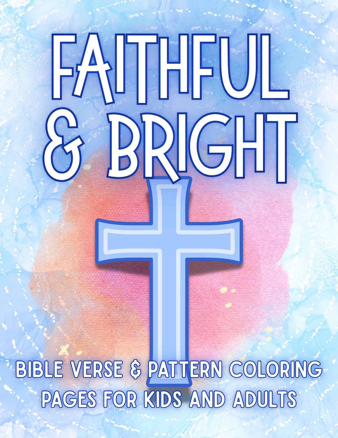 Faithful & Bright Bible Verse Coloring Pages | 3-page Christian Sample ...
