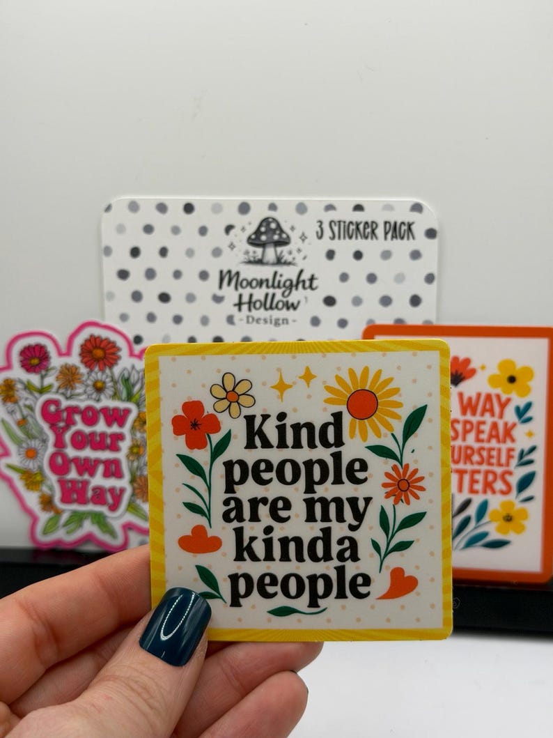 Affirmation Sticker Pack (3 Stickers) | Positive Quote Stickers | Cute ...