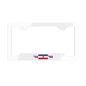 Yugoslavia License Plate with Vintage Flag Design | Retro Yugoslav Car Tag, Balkan Wall Art, Nostalgic Gift for Eastern European Collectors