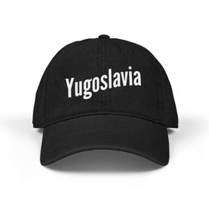 Vintage Yugoslavia Denim Cap with Distressed Look | Retro Yugoslav Flag Hat, Balkan Pride Baseball Cap, Yugoslav Nostalgia Gift