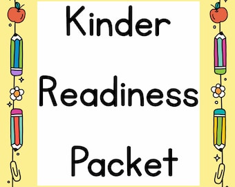 Kindergarten Readiness Packet | Printable Prep Activities