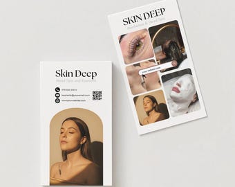 Aesthetic Instagram Business Card Templates | Editable Branding Designs (Canva)