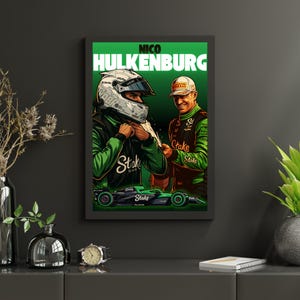 Nico Hülkenberg Limited Edition Digital Poster | 2025 Silverstone Podium | Stake F1 Artwork Download