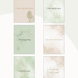 Printable Affirmation Cards – Digital Self-Love Deck for Mindfulness, Healing, Growth