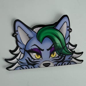 Roxy Animatronic Wolf Peeker Sticker