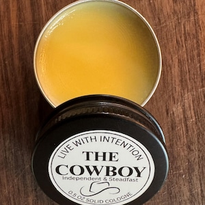 Solid Cologne for Men – The Cowboy | Rugged Leather & Oakmoss | Contemporary Alchemy
