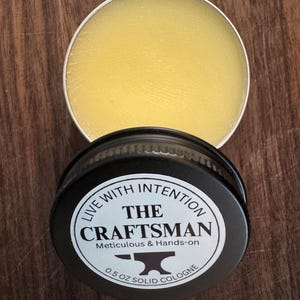 Solid Cologne for Men – The Craftsman | Cedarwood & Tonka| Contemporary Alchemy