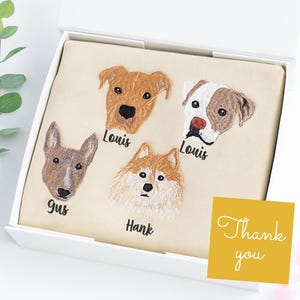 Individuell gesticktes Haustier-Sweatshirt, personalisiert mit dem Foto Ihres Haustieres, Ihrem Hundekatzengesicht oder Ihrer Namensstickerei für Tierliebhaber-Sweatshirt-Hoodie-T-Stück