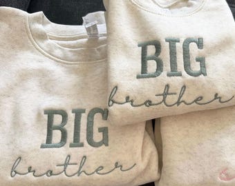 Bluza z haftem „Big Brother”, spersonalizowany sweterek dla malucha