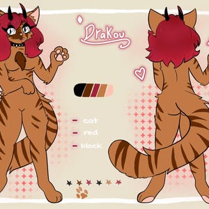 Scheda di riferimento Fursona, Commissione Furry, Scheda di riferimento carina, Scheda di riferimento personalizzata Furry, Scheda del personaggio Furry, Arte Furry
