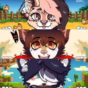 Furry Art Commission | Custom Pfp/Headshot Anime Furry Profile Picture | Furry Icon Sketch | Fursona Commission | Furry Banner|