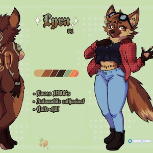 Fursona Ref Sheet, Commission Furry, Reference Sheet Cute, Furry Custom Reference Sheet, Furry Character Sheet, Furry Art