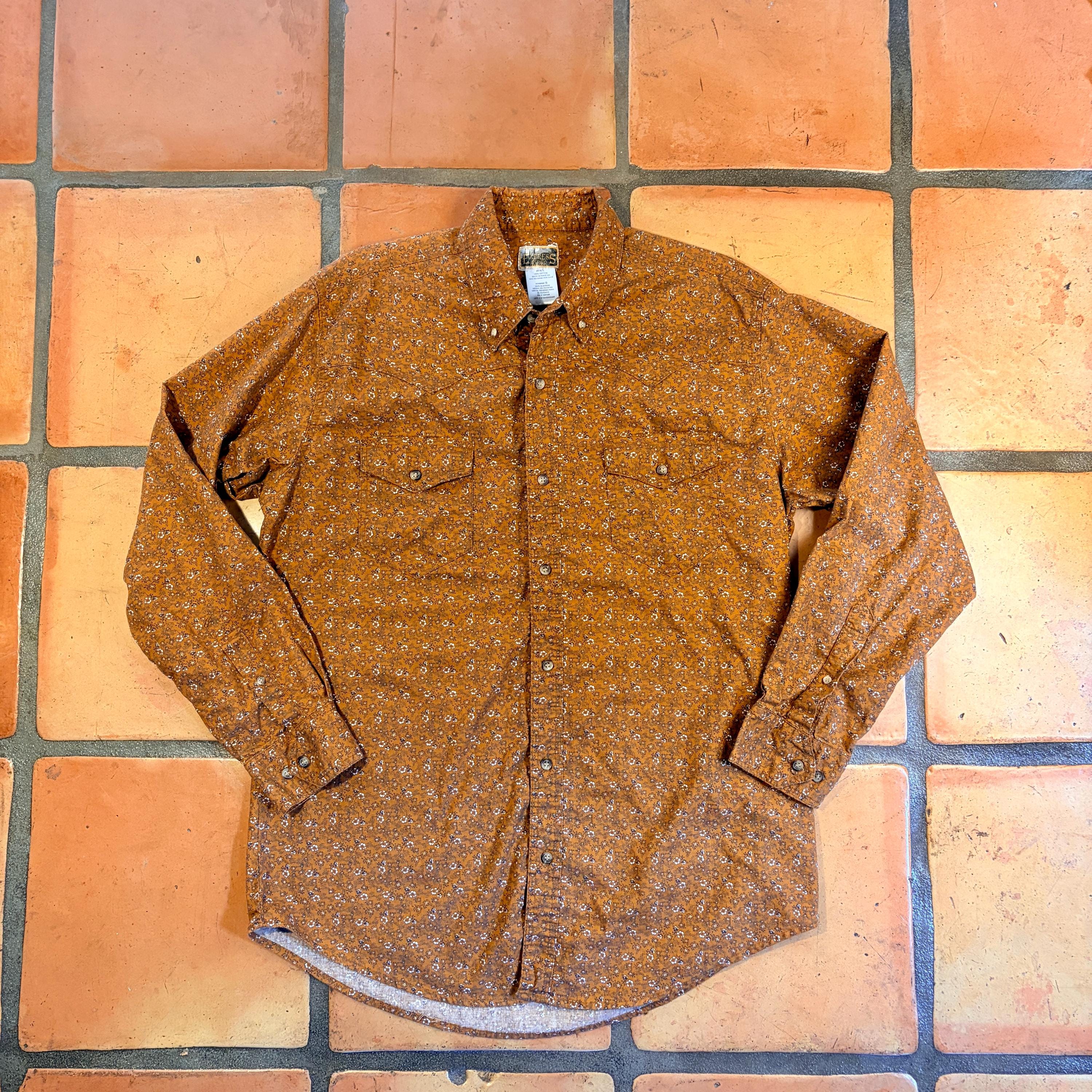 Vintage 1990s 100% Cotton Western Express White Snap Western Shirt – S – 23 Plus