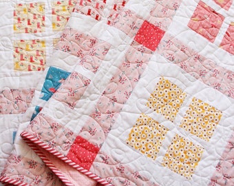 Gingham Windows PAPER Quilt Pattern