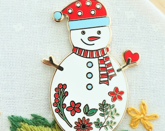 Sweet Snowman Magnetic Needle Minder