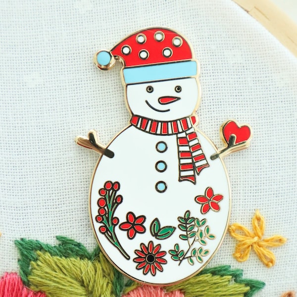 Sweet Snowman Magnetic Needle Minder