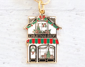 Christmas Shop Enamel Charm