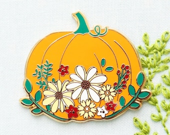 Floral Pumpkin Magnetic Needle Minder