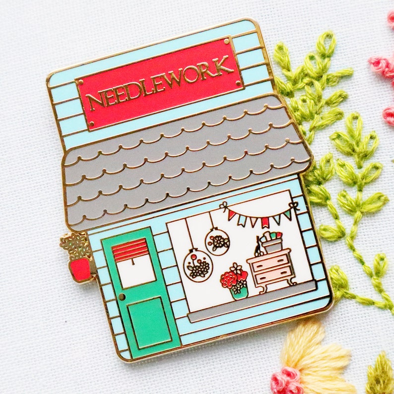 Needlework Shop Main Street Magnetic Needle Minder image 3