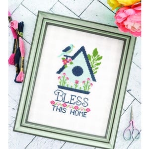 Segen Sie dieses Haus Kreuzstich-Papiermuster