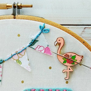 Flossie the Flamingo Magnetic Embroidery Needle Minder image 5