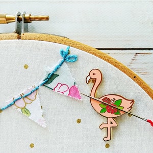 Flossie the Flamingo Magnetic Embroidery Needle Minder image 2