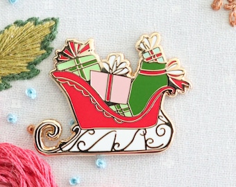 Santa's Sleigh Magnetic Needle Minder