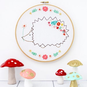 Harriet the Floral Hedgie Embroidery PDF Pattern