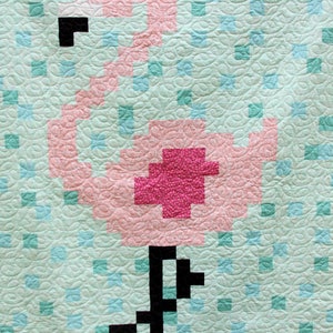 Fabulous Flamingo Quilt PDF Pattern DOWNLOAD image 5