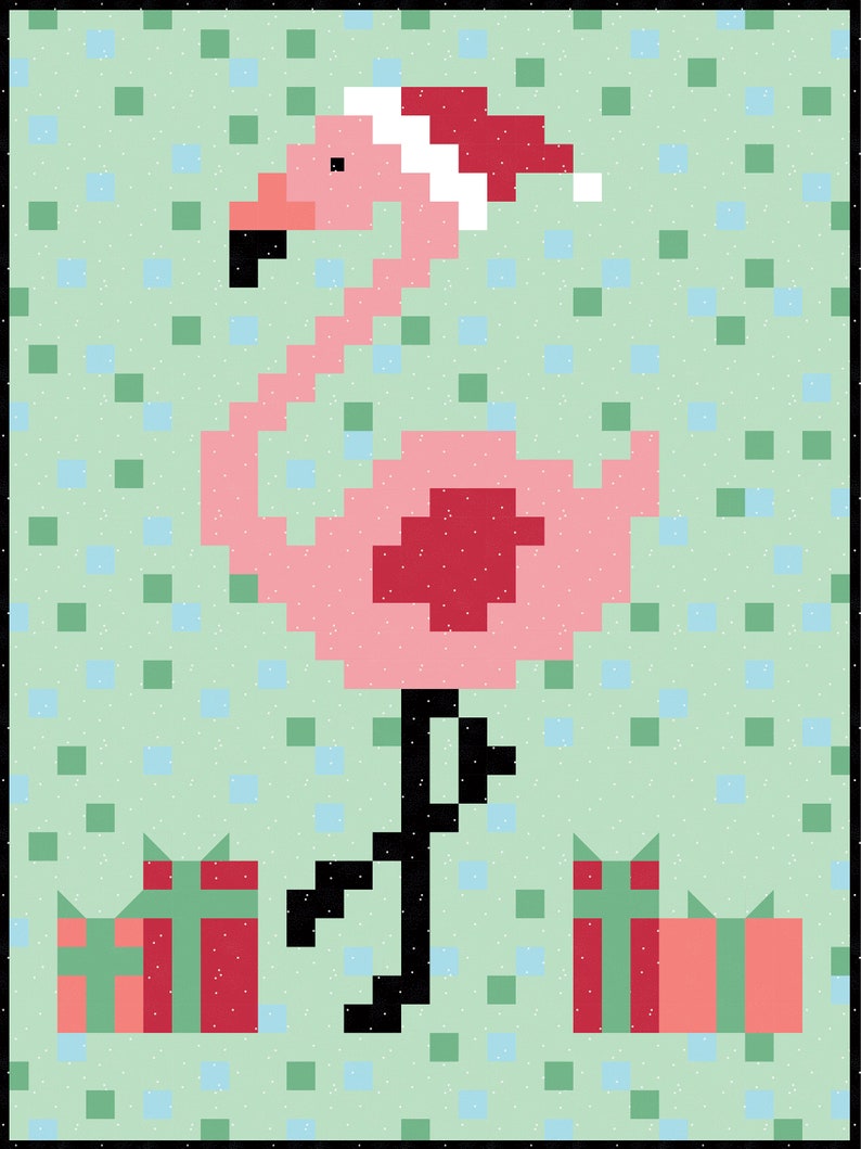 Fabulous Flamingo Quilt PDF Pattern DOWNLOAD image 6