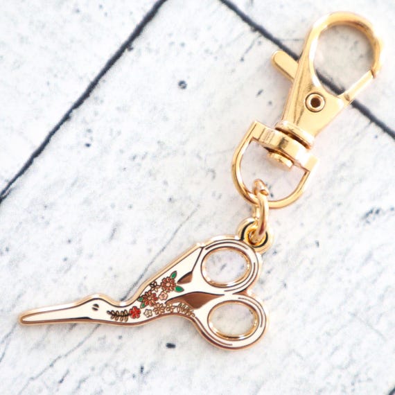 Embroidery Scissors Enamel Charm
