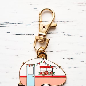 Retro Camper Enamel Charm image 5