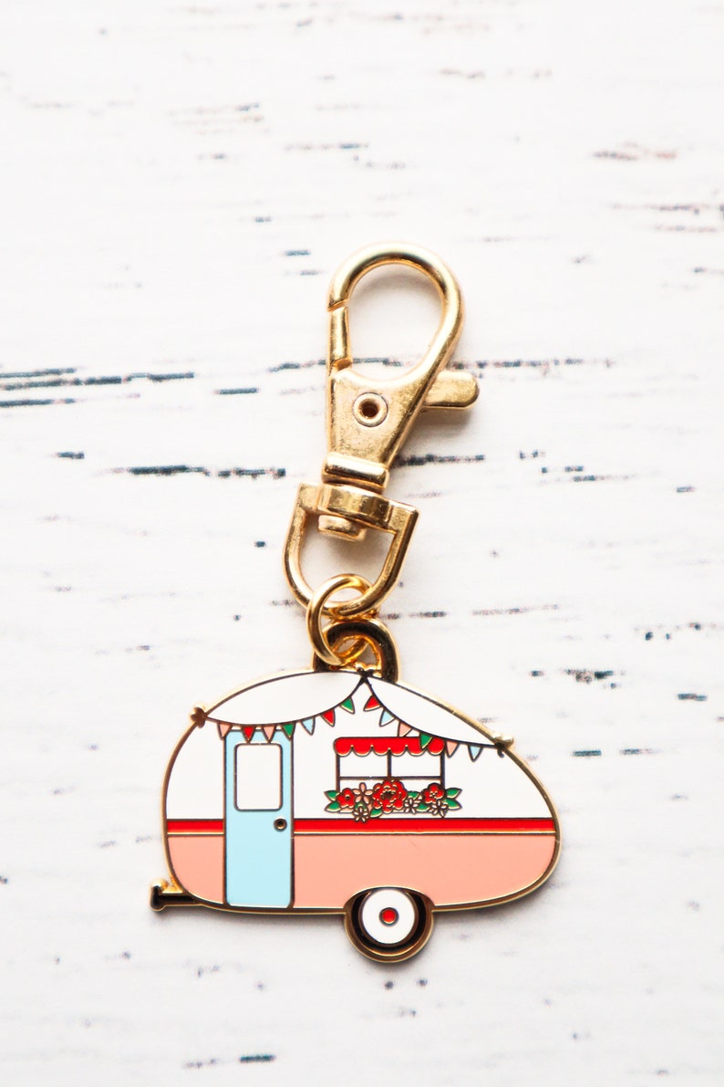 Retro Camper Enamel Charm image 5