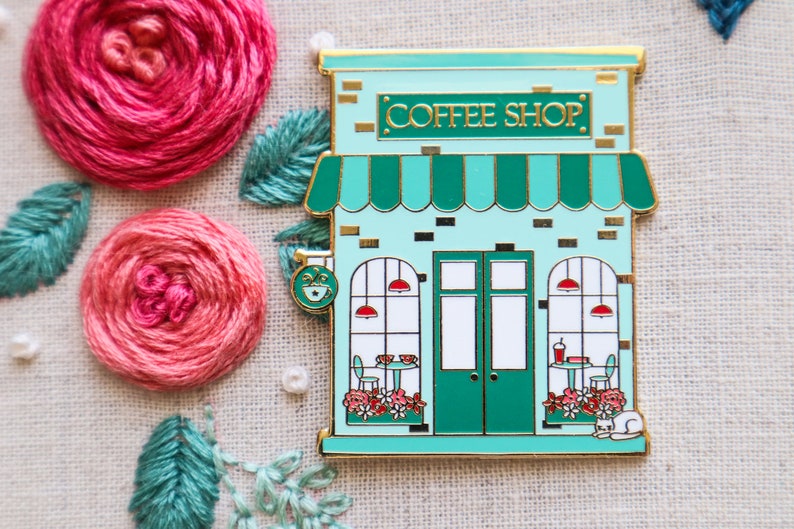 Coffee Shop Main Street Needle Minder image 1