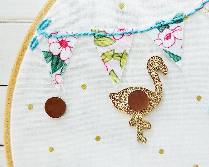 Flossie the Flamingo Magnetic Embroidery Needle Minder image 6