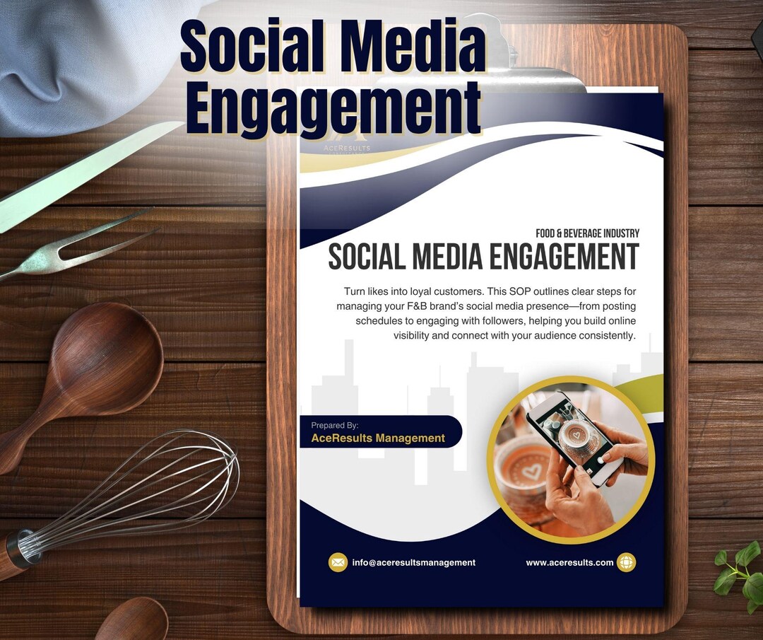 Social Media Engagement SOP Template for Food and Beverage Businesses