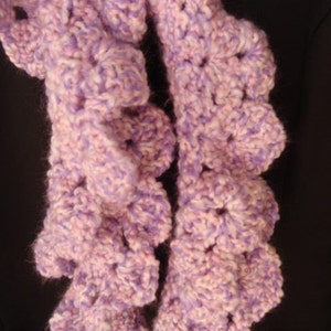 Kudo Scarf in Baby Pink and Purple image 4