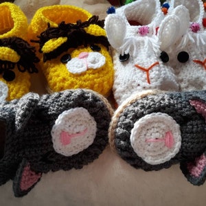 Fun Animal Slippers 3 Sizes for Adults