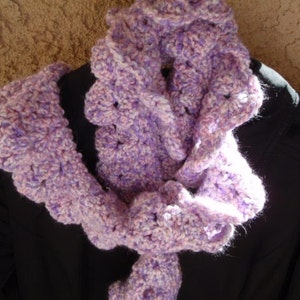 Kudo Scarf in Baby Pink and Purple image 2