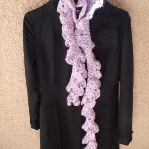 Kudo Scarf in Baby Pink and Purple image 3