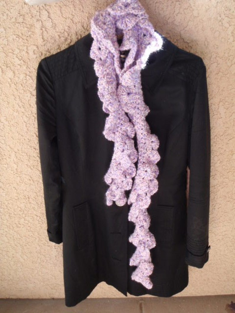 Kudo Scarf in Baby Pink and Purple image 3