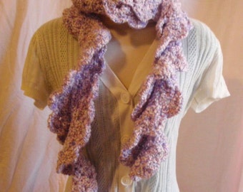 Kudo Scarf in Baby Pink and Purple